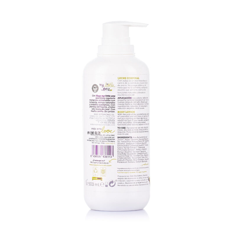 Leche corporal infantil Sweet Touch 500ml Naay Botanicals-2